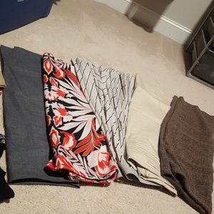 Size 4 Pencil Skirts and ruffle skirt